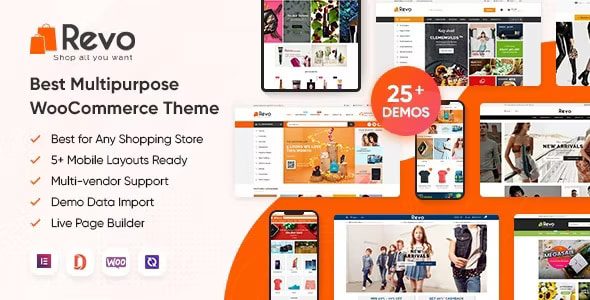 Revo – Multipurpose Elementor WooCommerce WordPress Theme (25+ Homepages & 5+ Mobile Layouts) 4.0.25