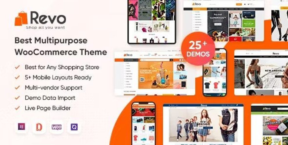 Revo – Multipurpose Elementor WooCommerce WordPress Theme (25+ Homepages & 5+ Mobile Layouts) 4.0.25